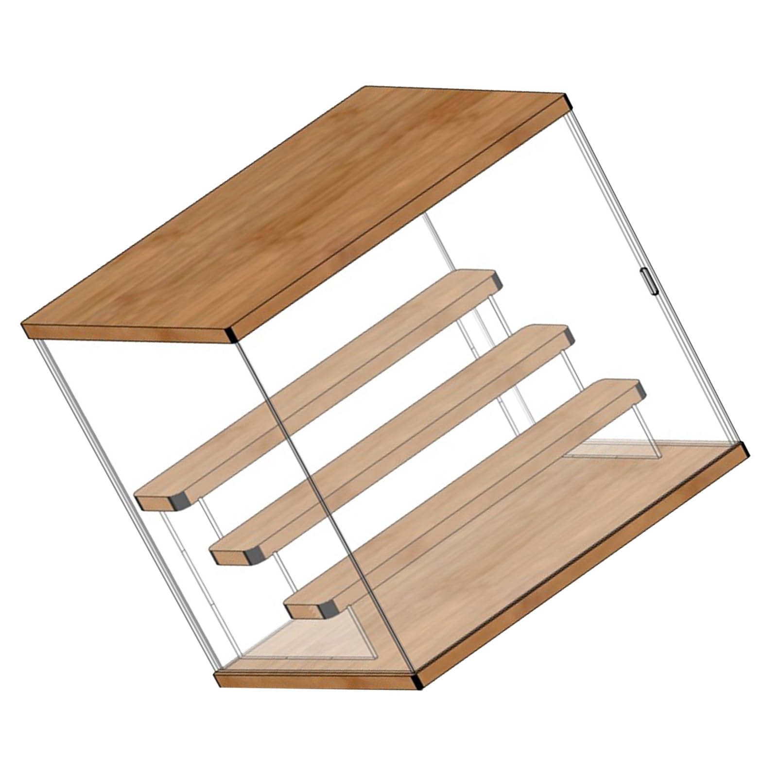 Zerodis Acrylic Action Figure Display Case, Portacompositi in Plastica (4