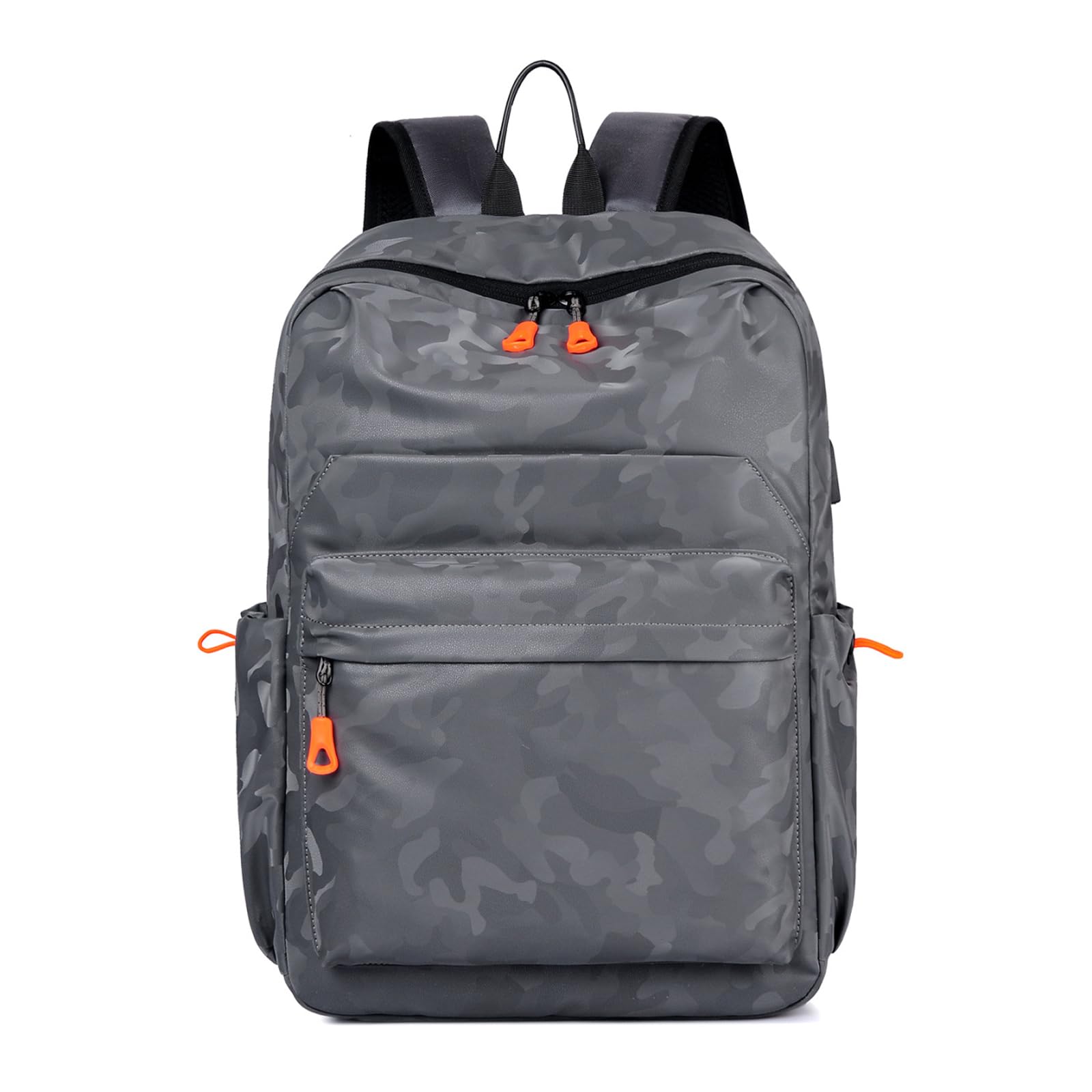 FANDARE Zaino Viaggio Leggero in PU con Fascia Trolley Grigio B