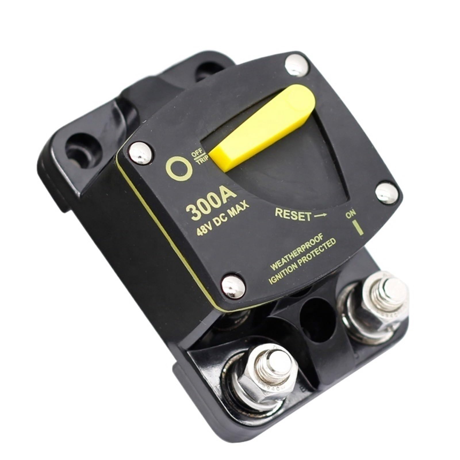 AVSBBYEPS Waterproof 50A 60A 80A 100A 150A 200A 250A 300A AMP Circuit Breaker Fuse Reset 12-48V DC Car Audio Amplifier(300A)
