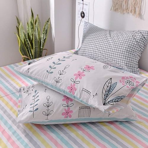 Vista 51 de Linda funda de edredón de fresa, tamaño individual XL, suave, 100% algodón, juego de ropa de cama de fresa rosa, ligero, funda de edredón para niños