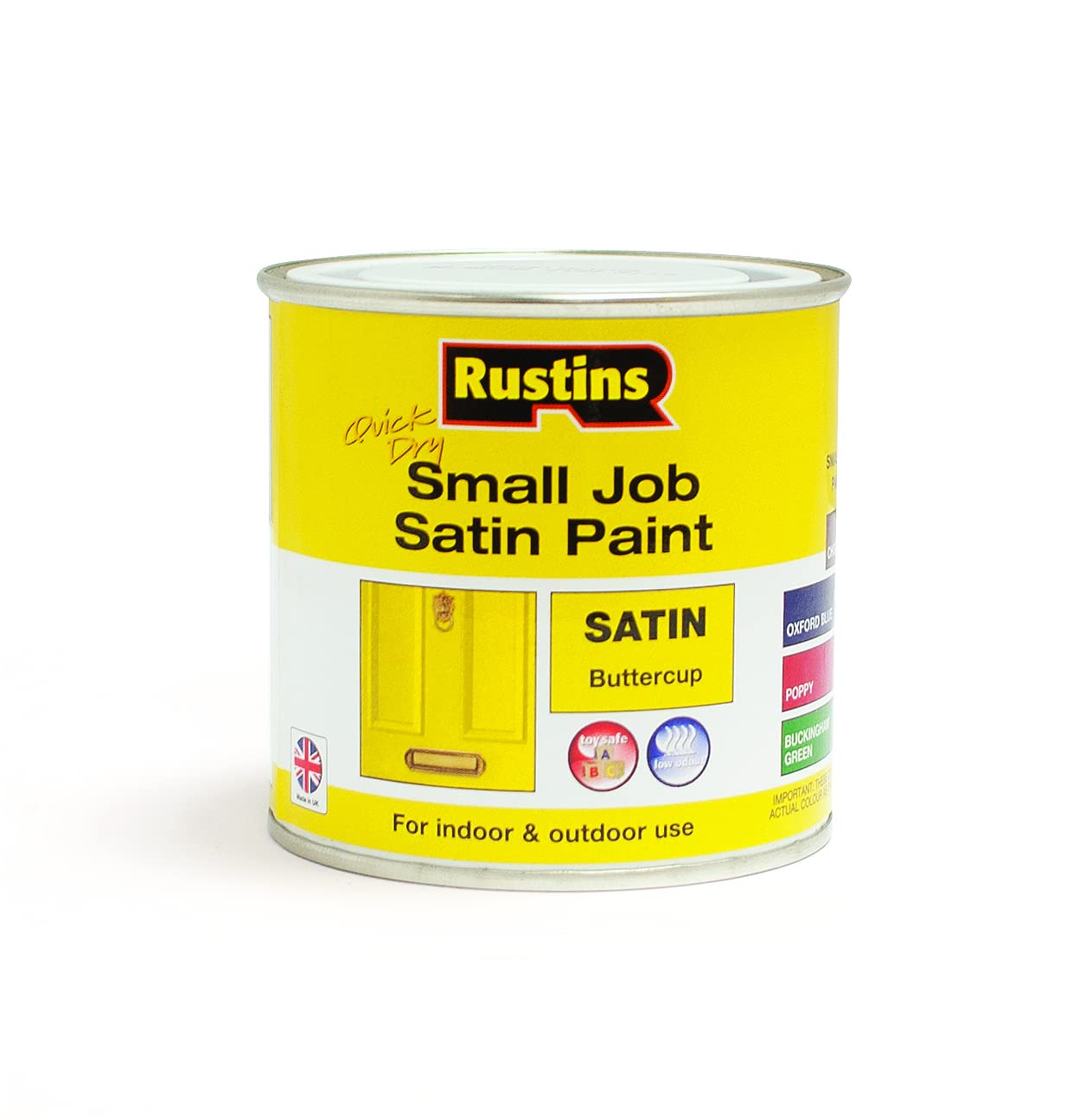 RUSTINS Small Job Satin Paint Buttercup 250ml