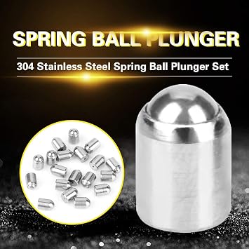Ball Plunger Set Spring Ball Plunger 304 Stainless Steel Glossy Accuracy Positioning Beads Screw 23 34 45 mm
