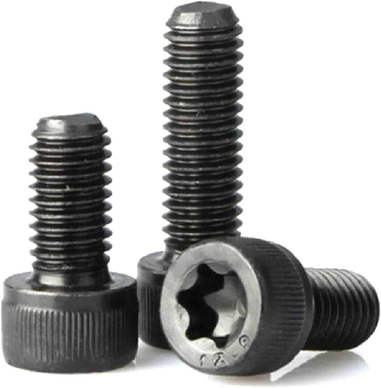 Long Socket Screws M3 M4 M5 M6 M8 M10 Six Lobe Bolt Steel with Black Cap Head Torx Screw, 5pcs, M8x12mm(M5x6mm)