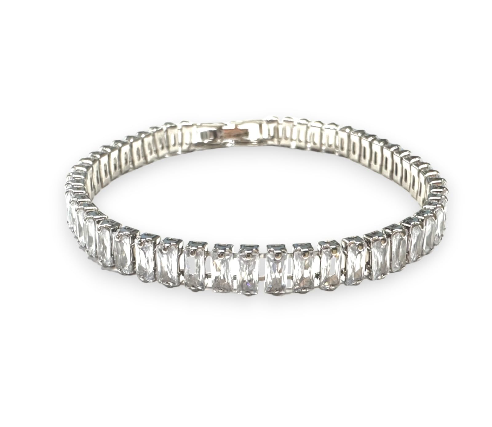 EMBELLISH Elegant Silver Tennis Bracelet for Women & Girls | Long Diamond Rhinestone Hand Cuff | Wrist Band | Stylish Jewelry | Fancy Aesthetic Jewellery | Everyday Wear Accessories | Gift for Her (B0CJVJ65RK) Amazon Price History, Amazon Price Tracker