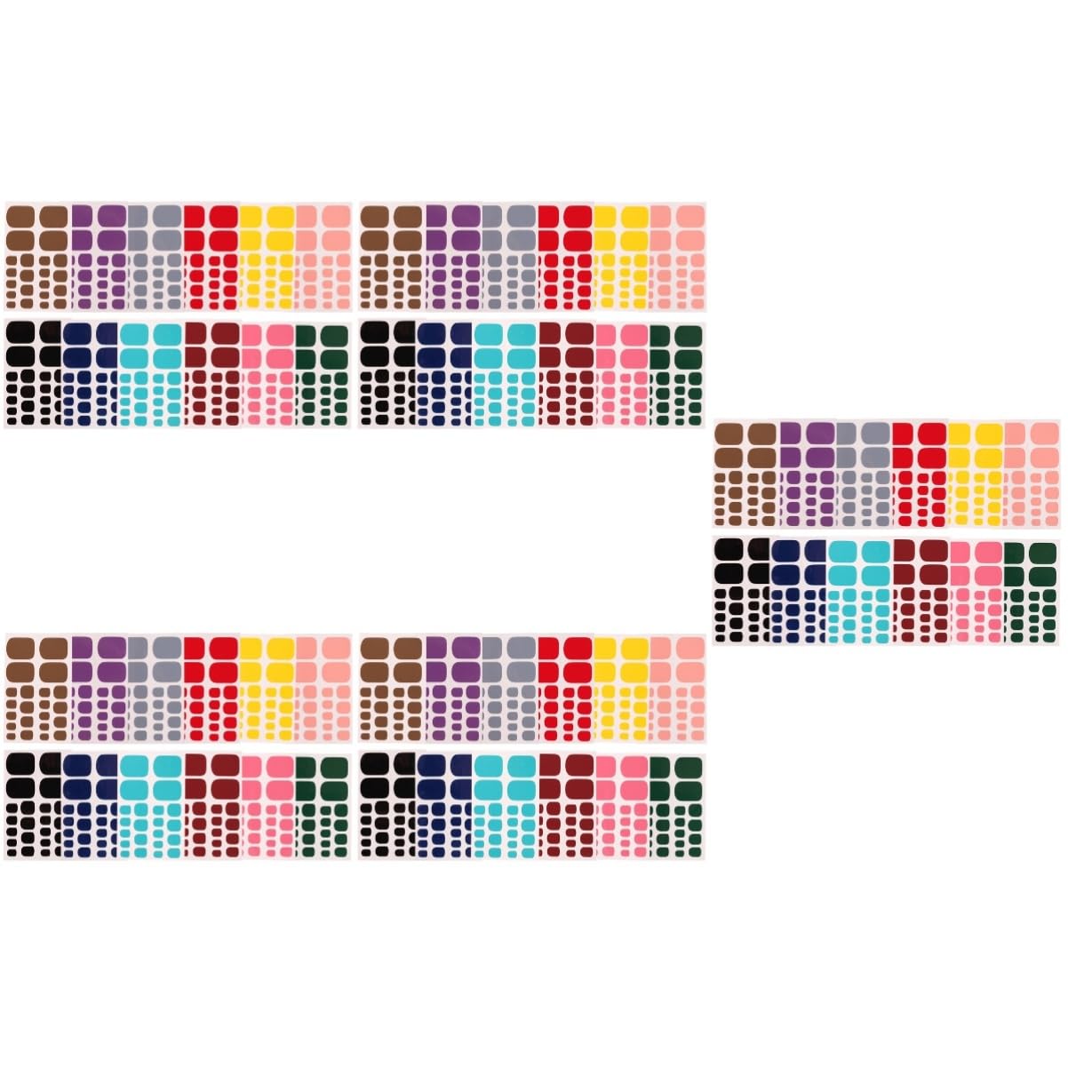 60fogli Adesivi Per Decorazione Unghie Dei Piedi Stickers Eleganti Per Nail Art Facili Da Applicare Design e Unico Perfetti Per Pedicure e Occasioni Speciali