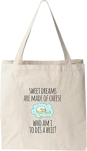 Miniatura 8 de Funny Tote Bag Queso The Mondays Screen Printed Canvas Tote Bag