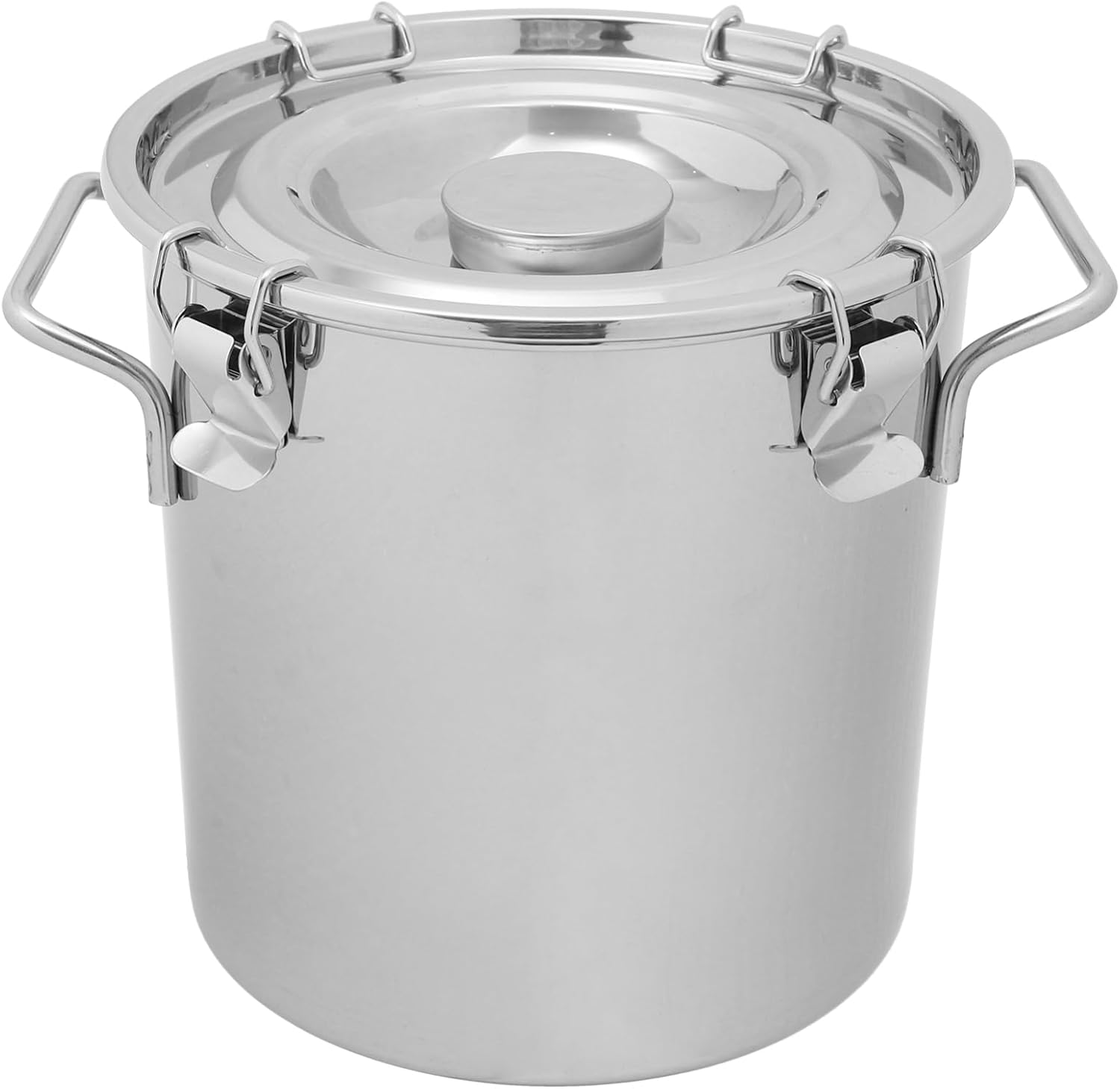 Food Storage Bucket Sealed Barrel Lid Stainless Steel Bucket for Oil and Cereal Storage