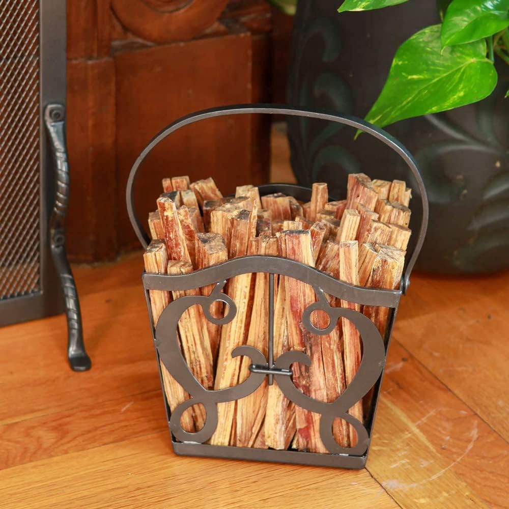 cypher fatwood holder basket caddy graphite lumber storage organizers fireplace log holder indoor firewood carrier metal holders tools covers fire wood container