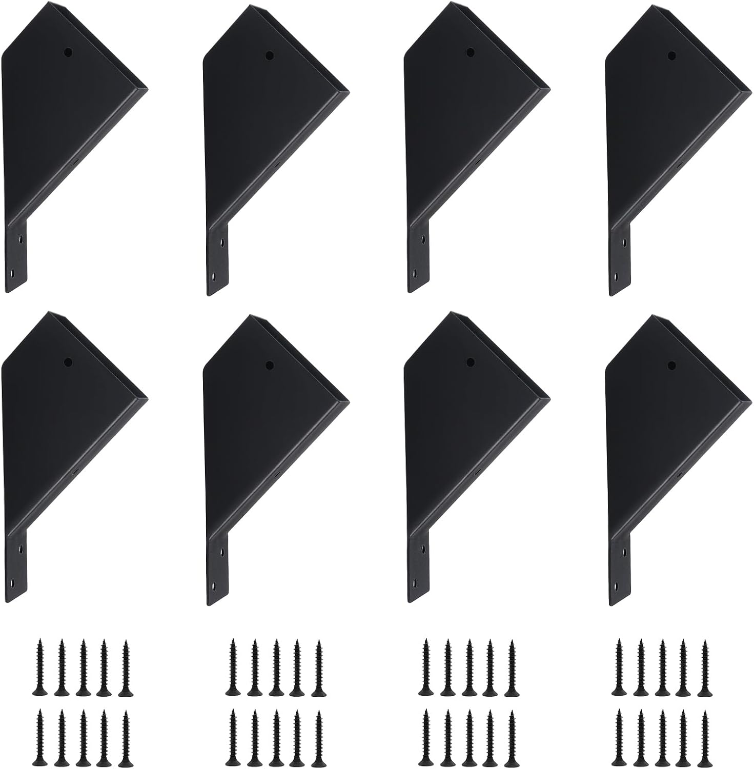 8 Pcs Pergola Brackets, 45-Degree Angle Bracket. Specially for Reinforcing Pergolas and Gazebos. Fits 2" x 4" Lumber. with Drainage Holes Pergola Bracket Kit . Build a Stable Pergola Easily