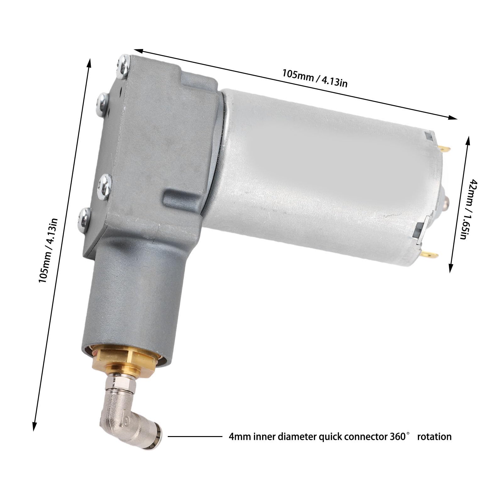 banapoy 12V Sprężarka Powietrza do Fotela Kierowcy, Sprężarka Powietrza do Fotela Pneumatycznego z szybkozłączką 4mm, Zawieszenia Pneumatycznego Ciężarówek
