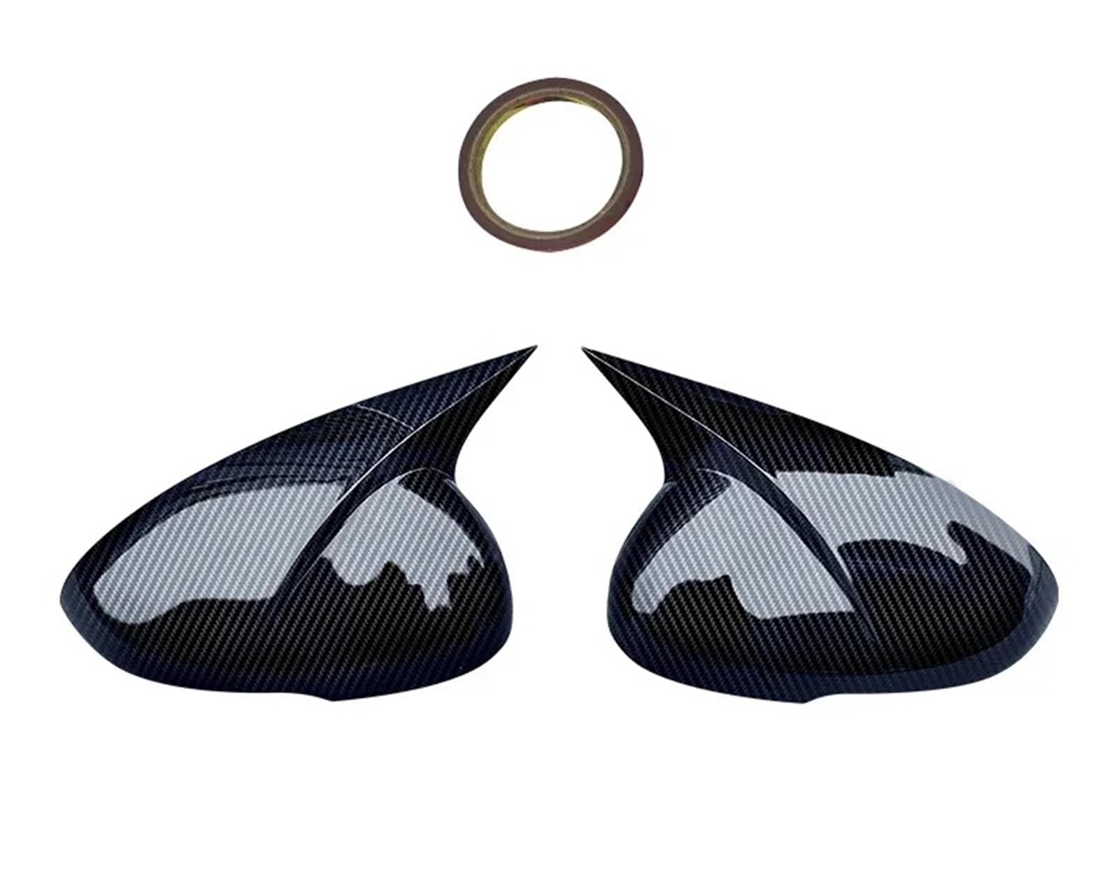 Door Wing Mirror Cover Caps Rearview Side Mirror Trim Cover Shell Sticker Car Styling for Kia for K5 for Optima 2016 2017 2018 2019(Carbon Look)