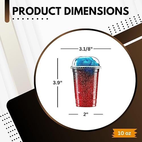 Miniatura 2 de Green Direct Vasos transparentes con tapas, 20 onzas, vasos de plástico transparente con tapas, tazas desechables transparentes, tazas de café