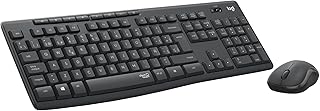 Logitech MK295 Silent Combinación de Teclado y Ratón Inalámbricos con SilentTouch, Seguimiento Óptico, Tecnología Inalámbrica sin Demoras, 90% Menos de Ruido, QWERTY Español, Negro