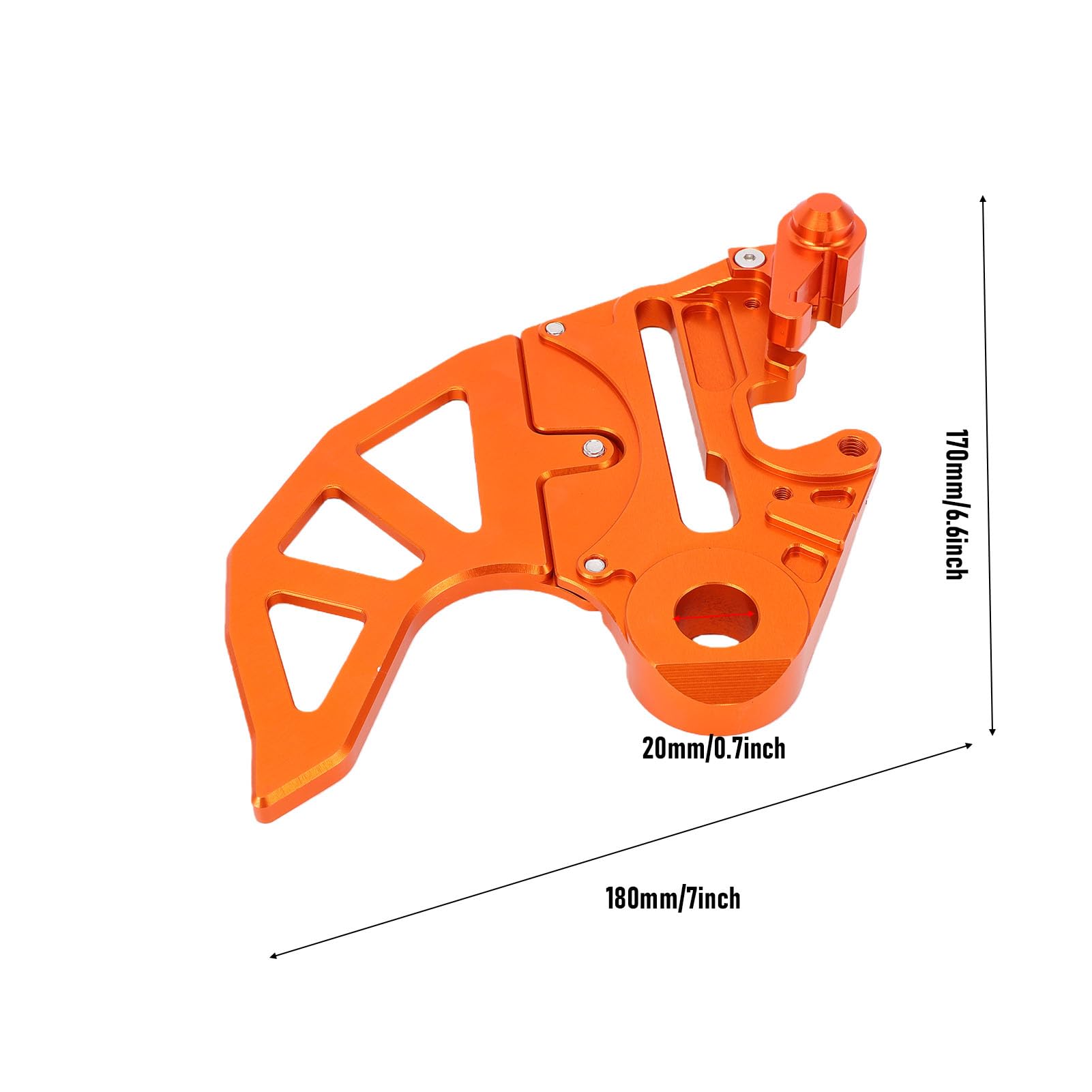 Yctze Tylna Osłona Tarczy Hamulcowej Stop Aluminium Dirt Bike Osłona Tarczy Hamulcowej Zamiennik dla 125-530 SX SXF EXC EXCF XC 2004-2023 Husaberg 2009-2014 2014-2023 Hamulce Off Road (ORANGE)