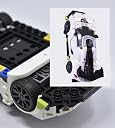 Collectible Car Display Wall Mount | Low Profile Design Compatible with Lego Car Models | Display Cars by Wheels on Wall | Made in USA (White 10-Pack) gallery image