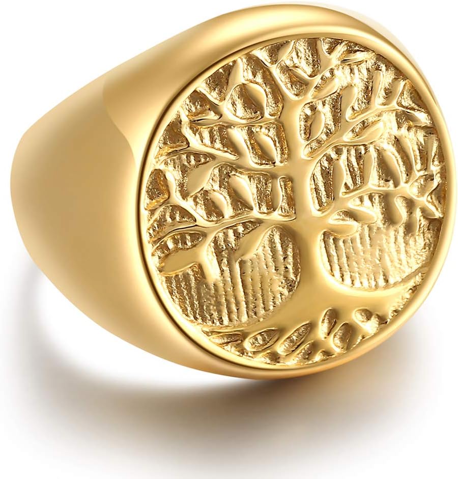 Sõrmus, 316L kirurgiline teras, 64mm suurus, Kuldne