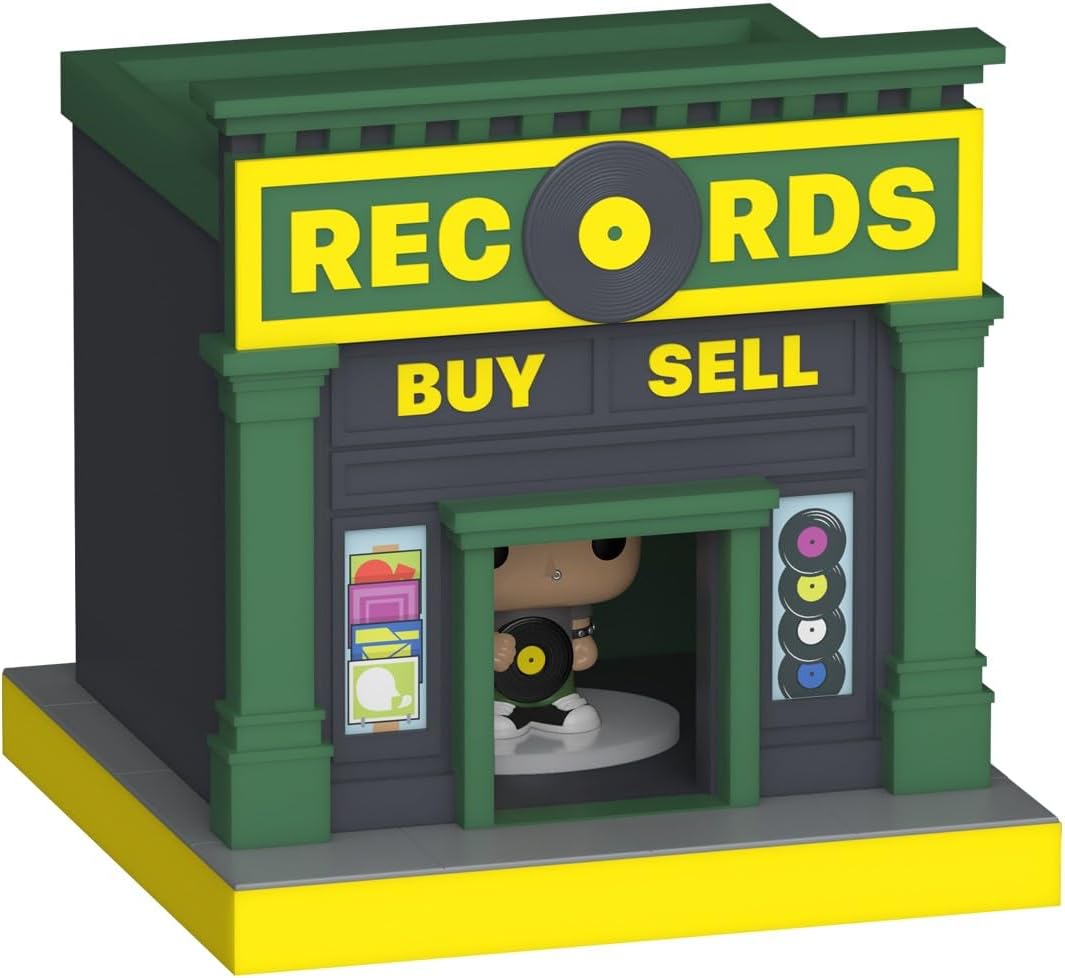Funko Pop! Bitty Pop Town: Bitty City - Patron and Record Store - Gift Idea IP - Mini Vinyl Display - Toys for Kids & Adults