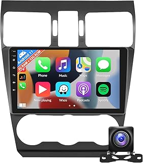2G+32G Android 11 Car Stereo for Subaru Forester WRX Impreza 2016 2017 2018 Radio Wireless CarPlay Android Auto GPS Navigation Bluetooth 9” Touch Screen WiFi HiFi FM USB SWC+Backup Camera Mic Canbus