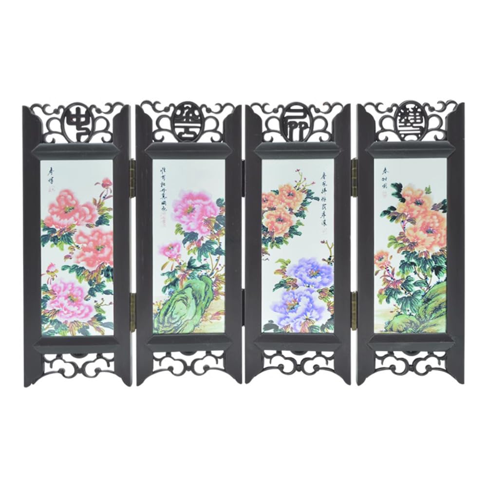 Składany parawan, Retro mały mini składany panel 15cm w stylu chińskim unikalne
