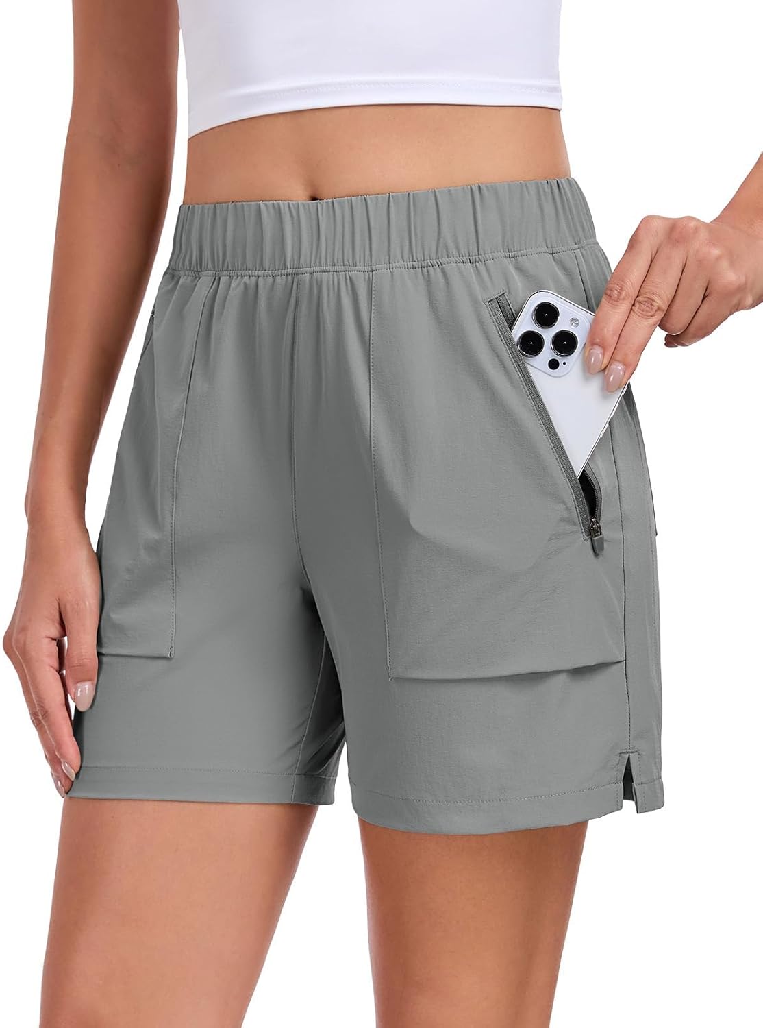 Lightweight Women’s 5” Quick-Dry Hiking & Golf Shorts with Pockets