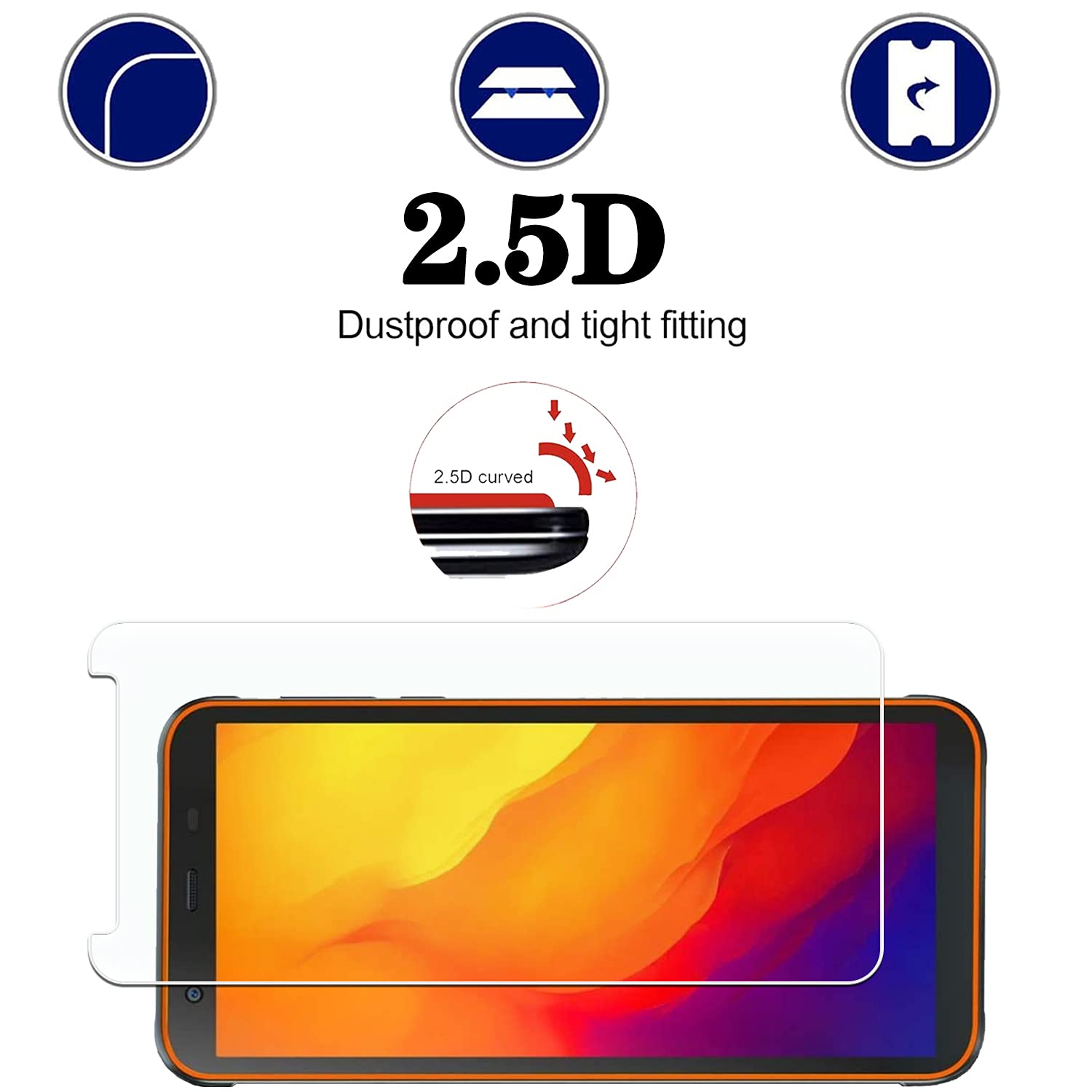 3 Pièces KELOLIN Verre Trempé Protection écran Pour Blackview BV6300 Pro 9H Dureté, Sans Bulles, Anti Rayures, Haute Définition Protection Ecran Compatible Avec Blackview BV6300 Pro
