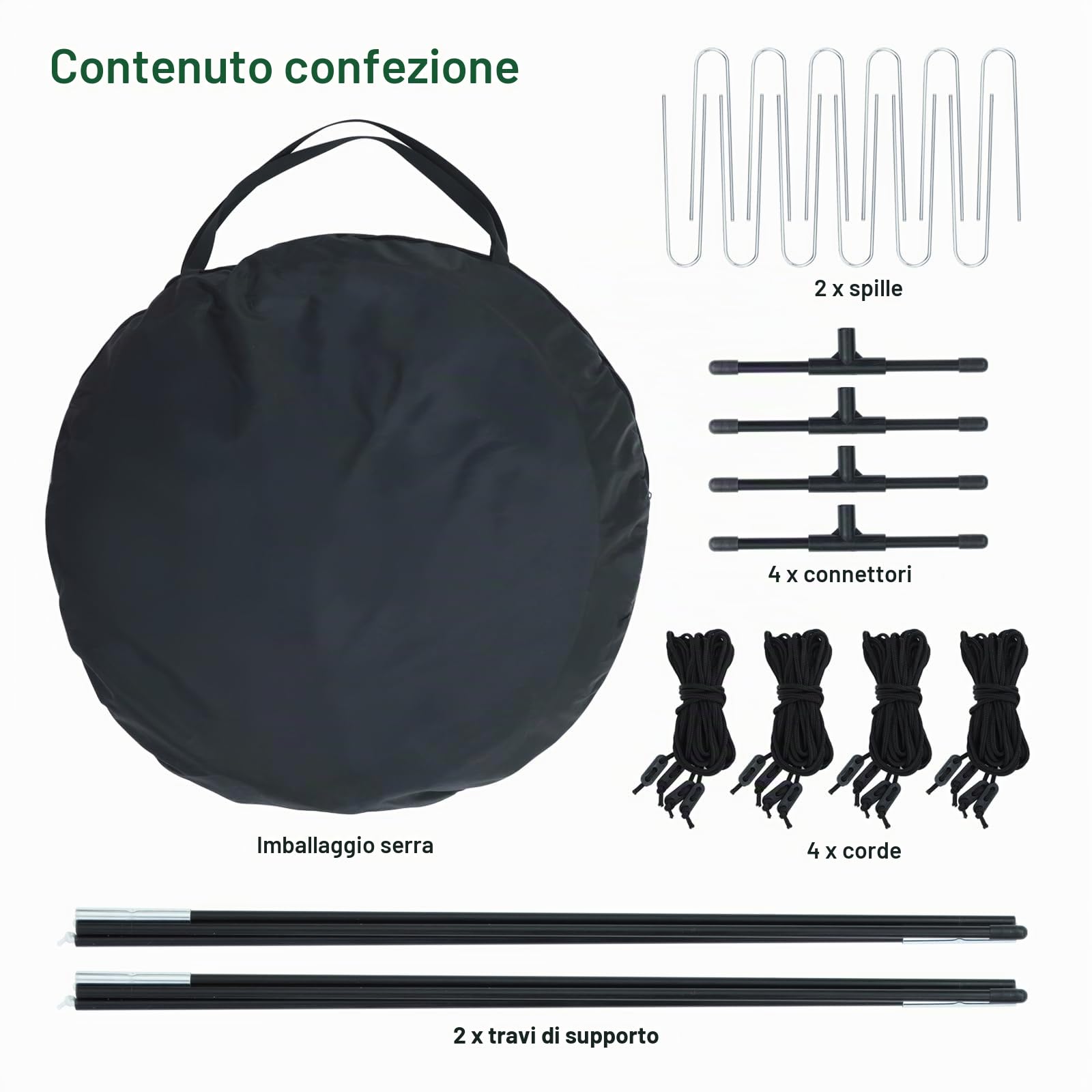 Ohuhu Serra pop-up per pomodori, stabile con copertura in polietilene e lontano, serra, piccola e resistente all'inverno, per una crescita ottimale delle piante, verde