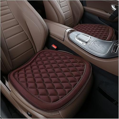 Miniatura 10 de BESULEN Fundas de asiento de automóvil, paquete de 2 almohadillas transpirables antideslizantes para asiento inferior, universales para cuatro