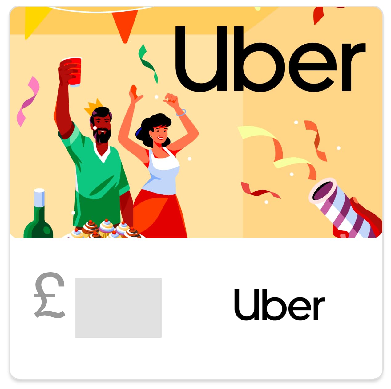 Uber Gift Card - UK Redemption - Delivered via Email