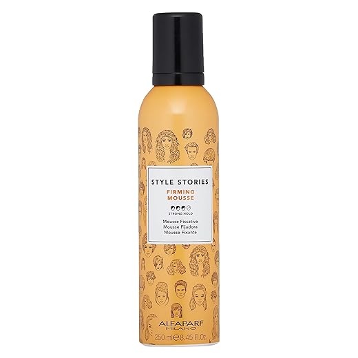 Alfaparf Milano Style Stories Espuma Refirmante – Produto finalizador de estilo - Fixação forte - Longa duração - Qualidade de Salão Profissional 250ml