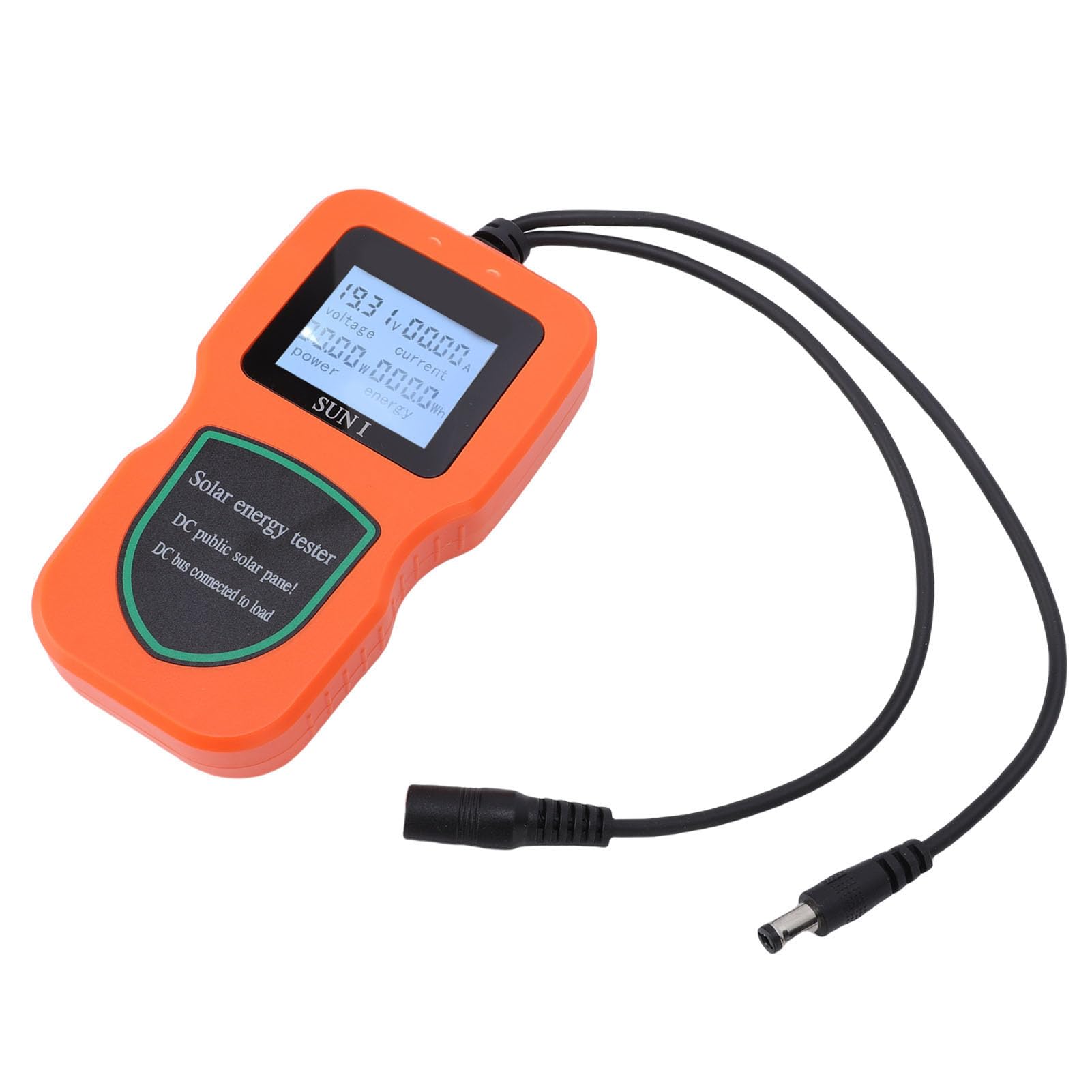 Jeffergarden Tester per Pannelli Solari Misuratore MPPT, Multimetro Fotovoltaico Portatile in ABS con Display LCD per Pannelli Solari 5W-500W, Tester di Tensione a Circuito Aperto e Corrente di