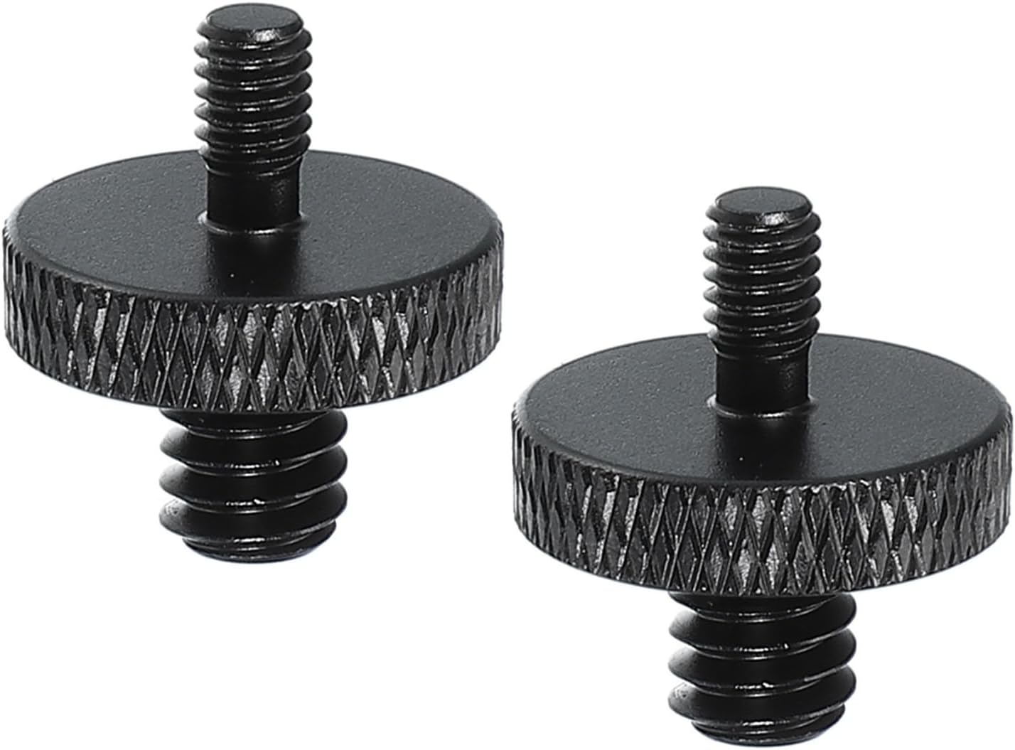 PATIKIL Tripod Screw Adapter 1/4" Male to M4 Male, 2 Pcs Tripod Nut Connectors Camera Mount Screw Camera Double Head Converter for Microphone Holder Magic Arms Accessories, 18 mm