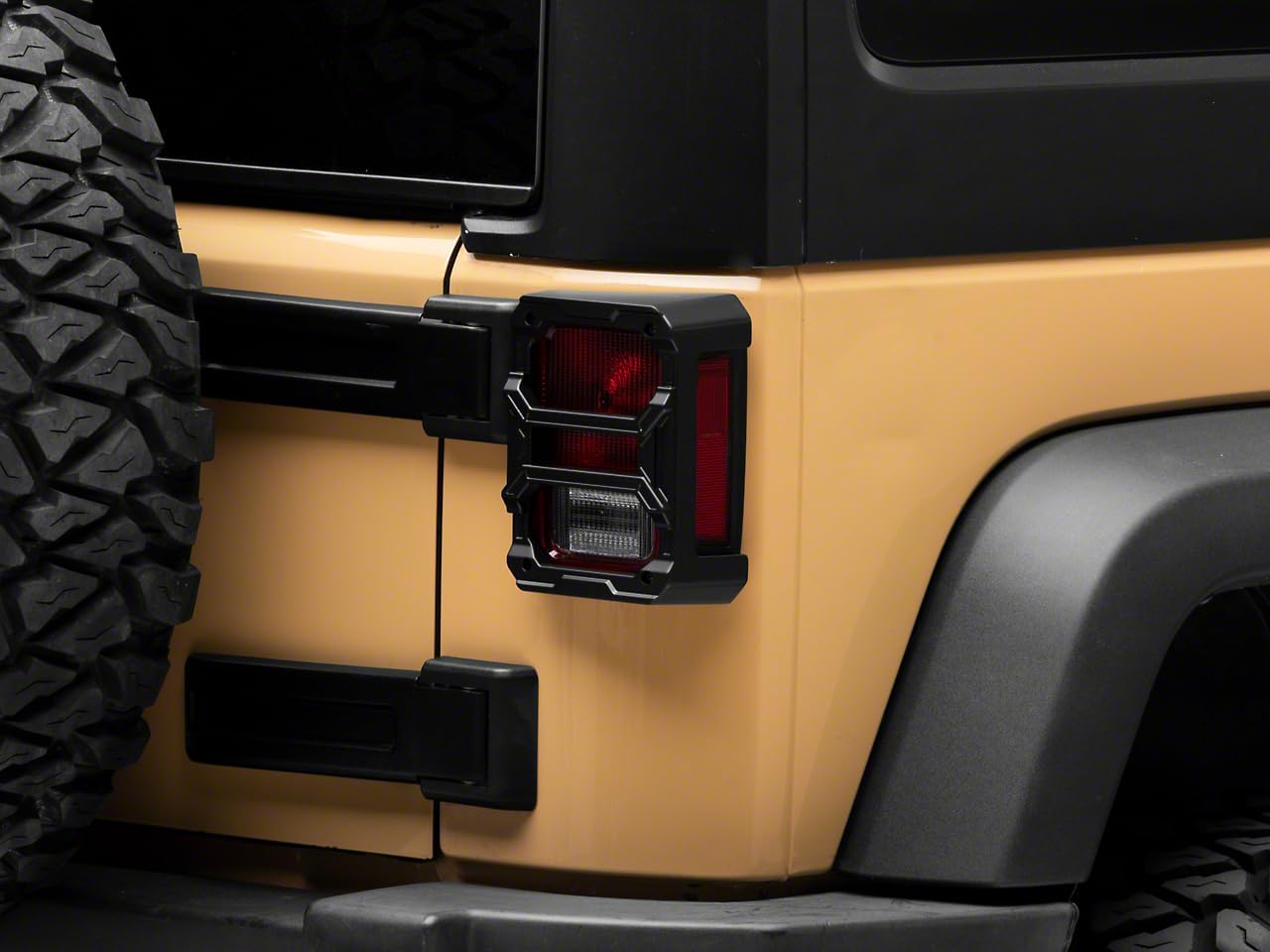 Barricade HD Aluminum Tail Light Guards Compatible For 07-18 Jeep Wrangler JK