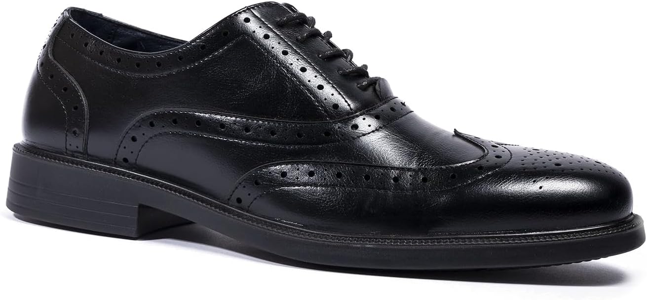 Dr Lightfoot Men’s Wide Fit Memory Foam Insock Oxford Brogue Shoes