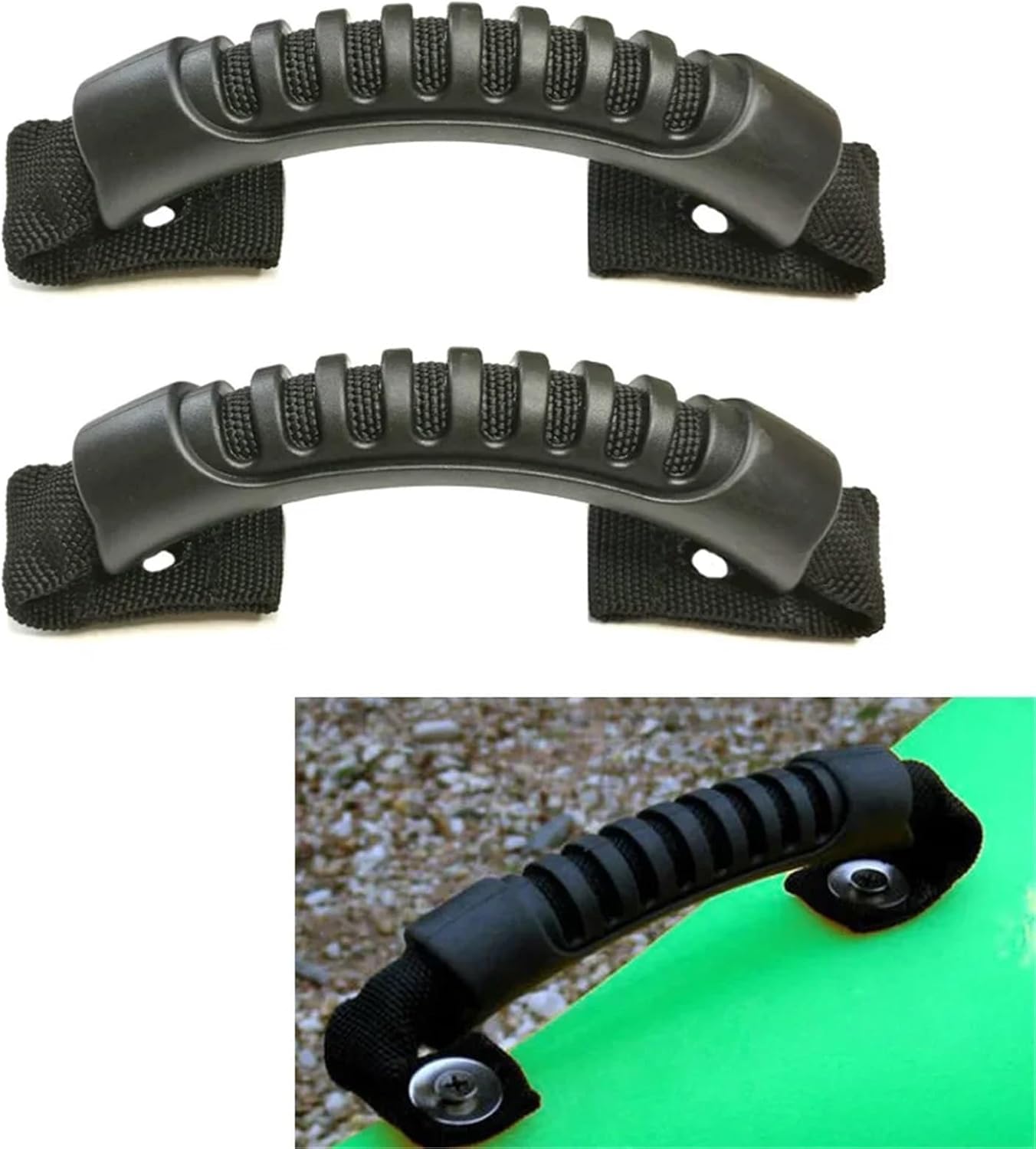 Kayak Handles 10Pcs Side Mount Carry Handles Canoe Fishing Boat Webbing Hand Fittings Hardware Replacement Handle Grab Accessories for Portable Boats