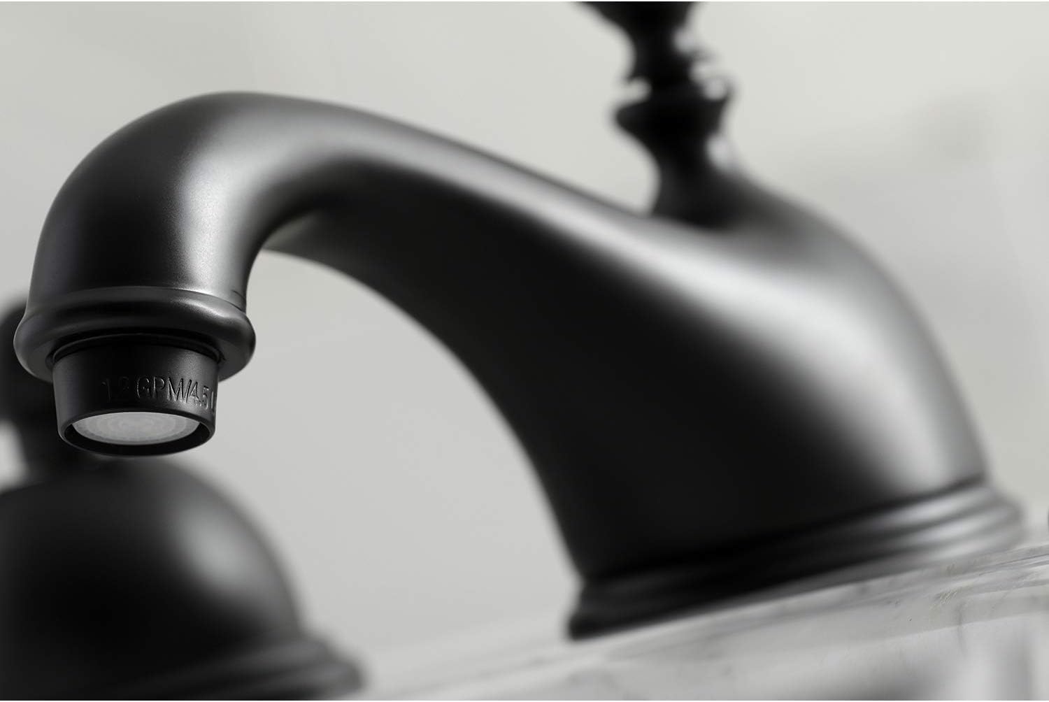 Kingston Brass KS3960AX Restoration Widespread Bathroom Faucet, Matte Black,6.5 x 3.5 x 3.06