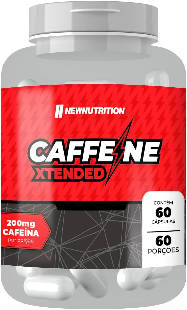Caffeine - 200mg Xtended 60 Cápsulas - NewNutrition