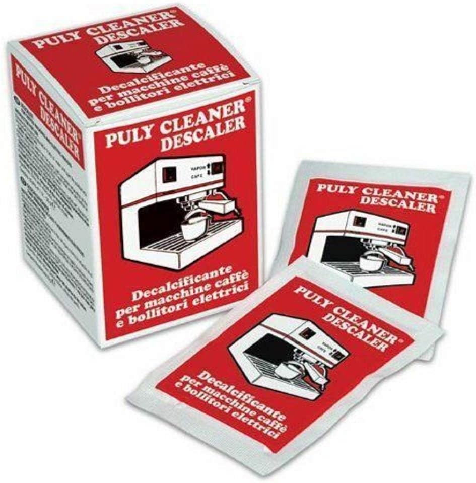 10 x 30g Sachets PULY Cleaner/Descaler for Coffee Machines & Electric