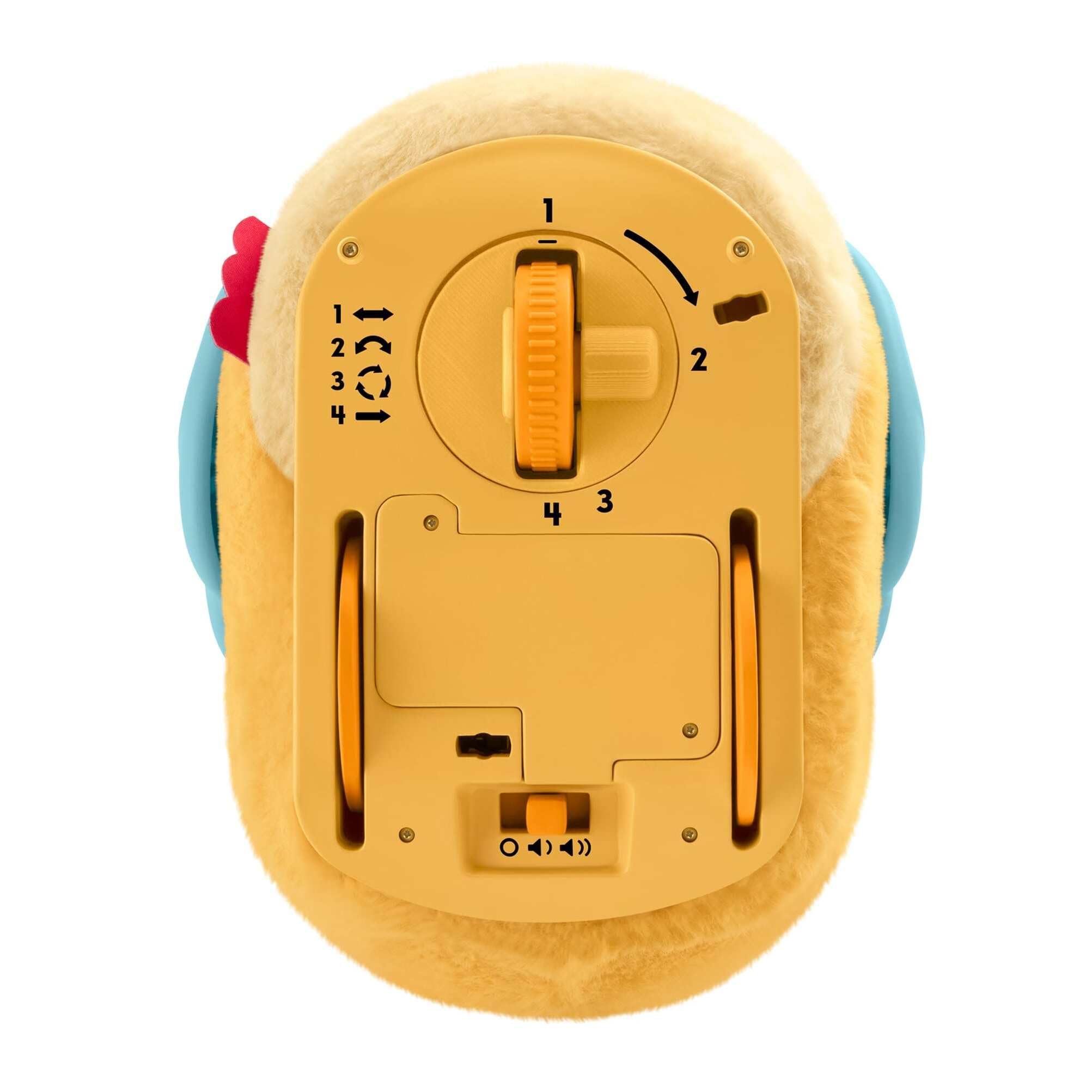Fisher-Price Kaczuszka Przytul i Raczkuj 4 w 1 | Muzyczny pluszak, kołysze się i macha skrzydłami, do zabawy na brzuszku i raczkowania, od urodzenia, JMX99
