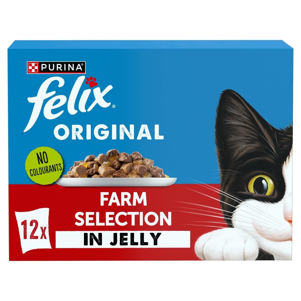 Felix Original Adult Wet Cat Food in Jelly - Farm Selection / 12