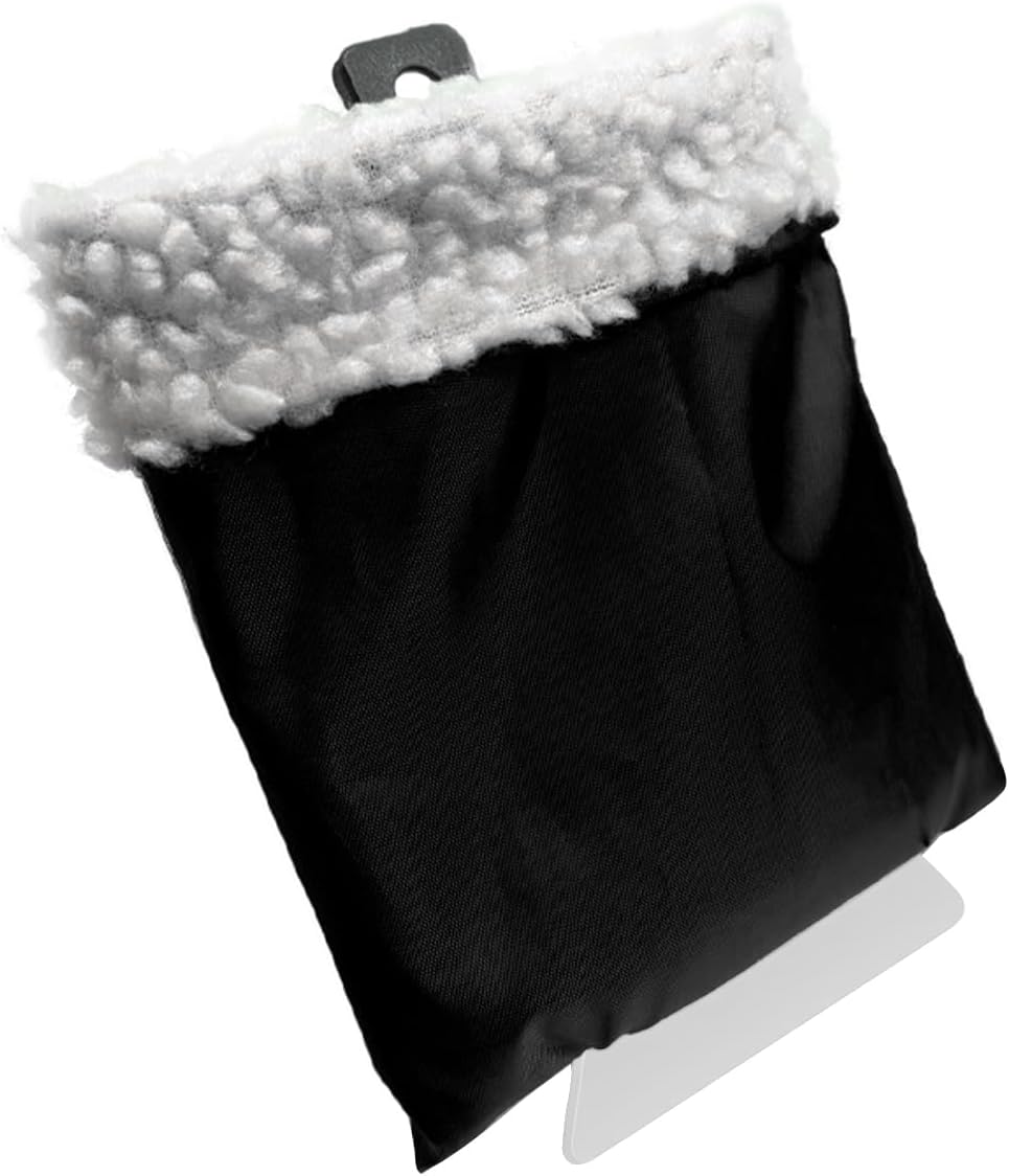 YoRise Car Ice Scraper with Glove, Waterproof Windproof Warm Car Windshield Frost Remover with Fleece Lined Mitt, Winter No Scratch Auto Window Snow Removal Tool for Cars/Trucks/SUVs(Black)