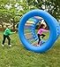HearthSong Roll With It! Giant Inflatable Colorful Rolling Wheel for Active Outdoor Play, 45