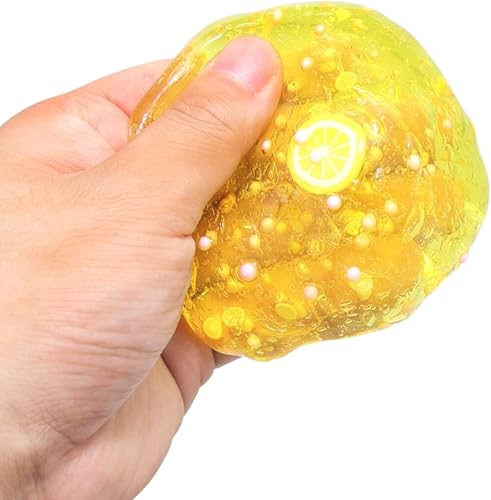 Miniatura 8 de Kayswang Kit de slime de gelatina, paquete de limo de mantequilla, slime elástico crujiente, masilla suave, juguete para aliviar el estrés, regalos