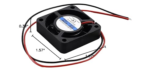 Miniatura 8 de Bettomshin Ventilador de enfriamiento 5010MS 1.969x1.969x0.394 in DC 12V 0.1A 1.2W Rodamientos de manga Rodamientos de retención de aceite para
