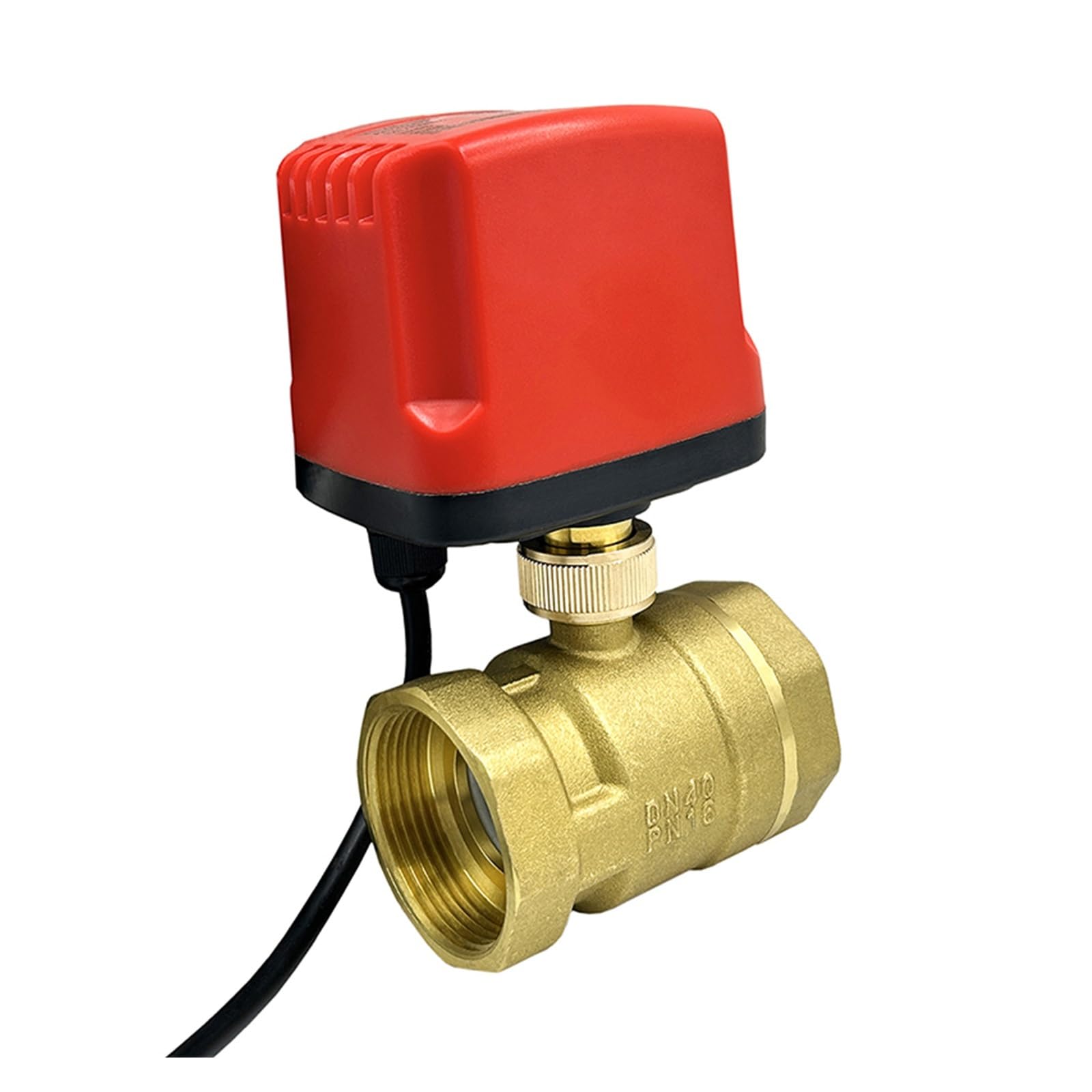 Zawór kulowy, DN15 DN20 DN25 DN40 IP65 Wodoodporny Zawór Kulowy Z Napędem 3-przewodowy Lub 2-przewodowy Silnik Metalowy O Dużym Momencie Obrotowym Elektryczny Mosiądzu(DN25,24VDC_CR04)