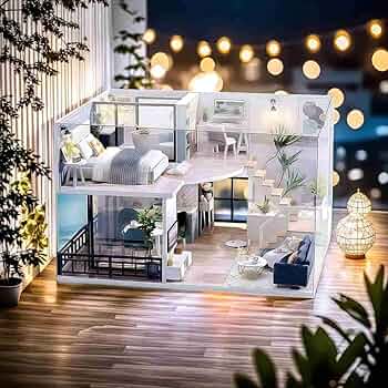 Amazon | sofiey ドールハウス 手作りキットセット ミニチュア ミニ