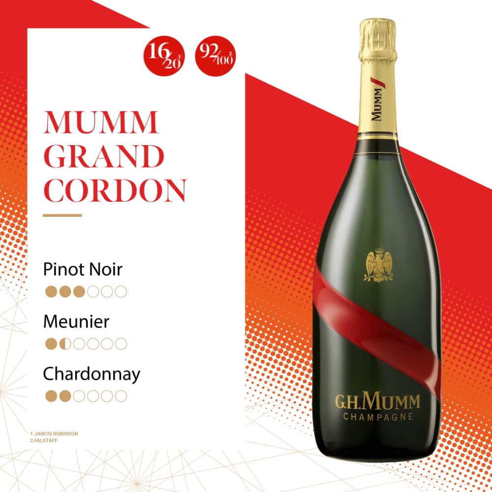 Champagne G.H. MUMM Grand Cordon - 12,5%, 150 cl