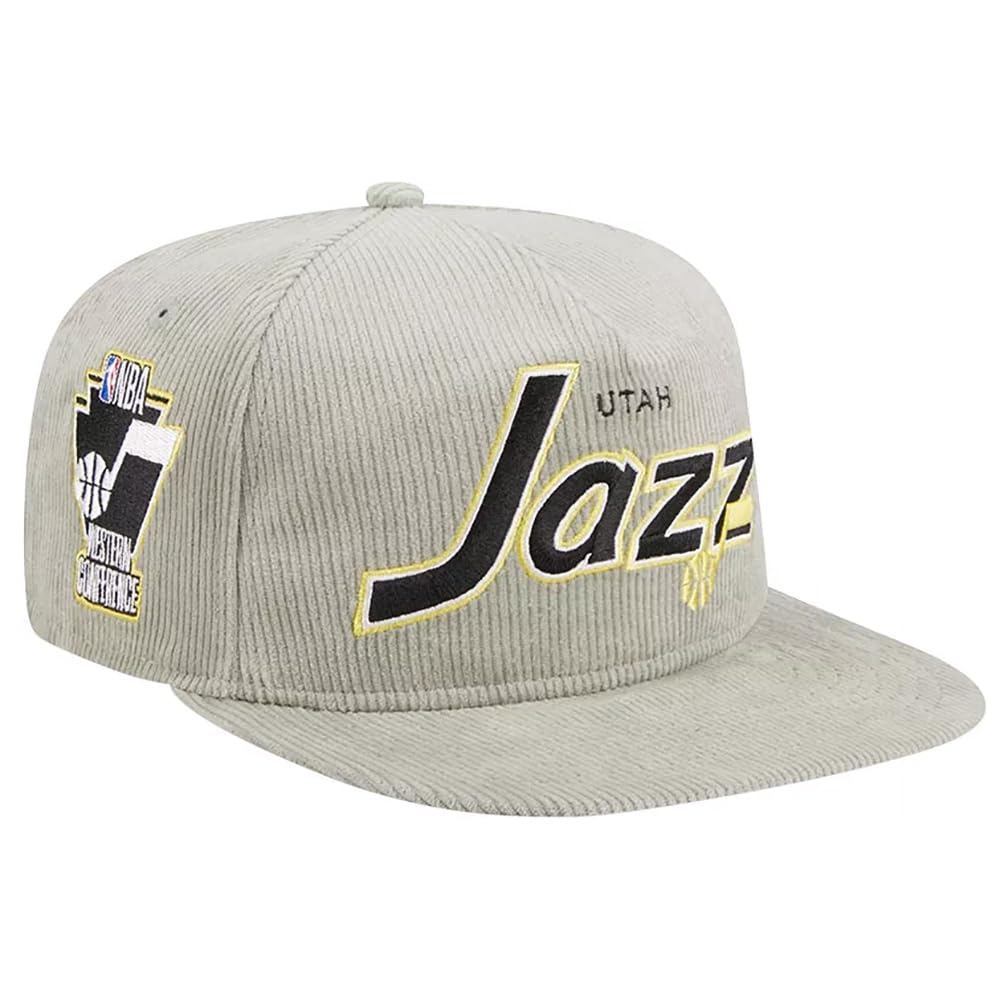 New Era Utah Jazz The Golfer Corduroy Snapback Cap Adjustable
