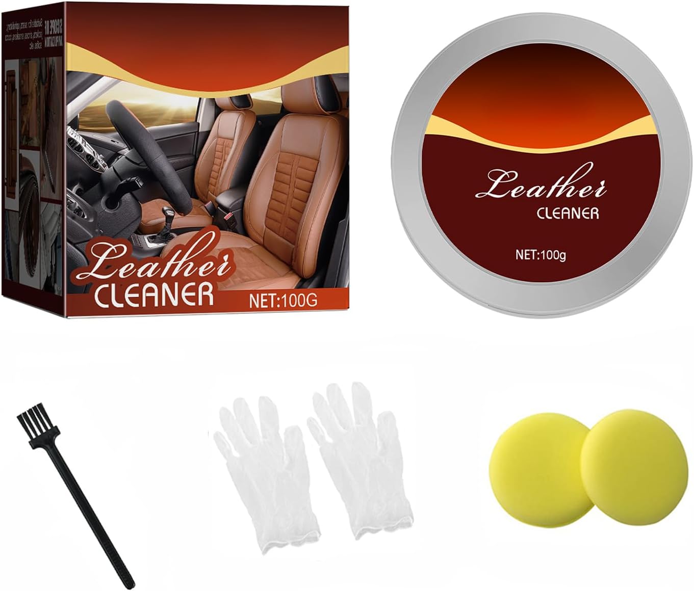 Leather Cleaner and Conditioner Kit Multipurpose Furniture Salve