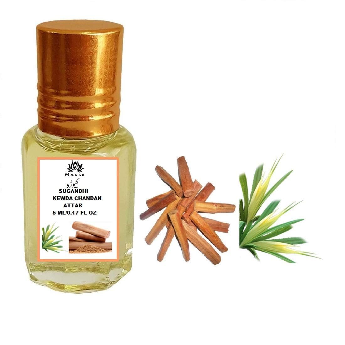 SENTA Attar Kewda Chandan Perfume for Men and Women, 5 ml