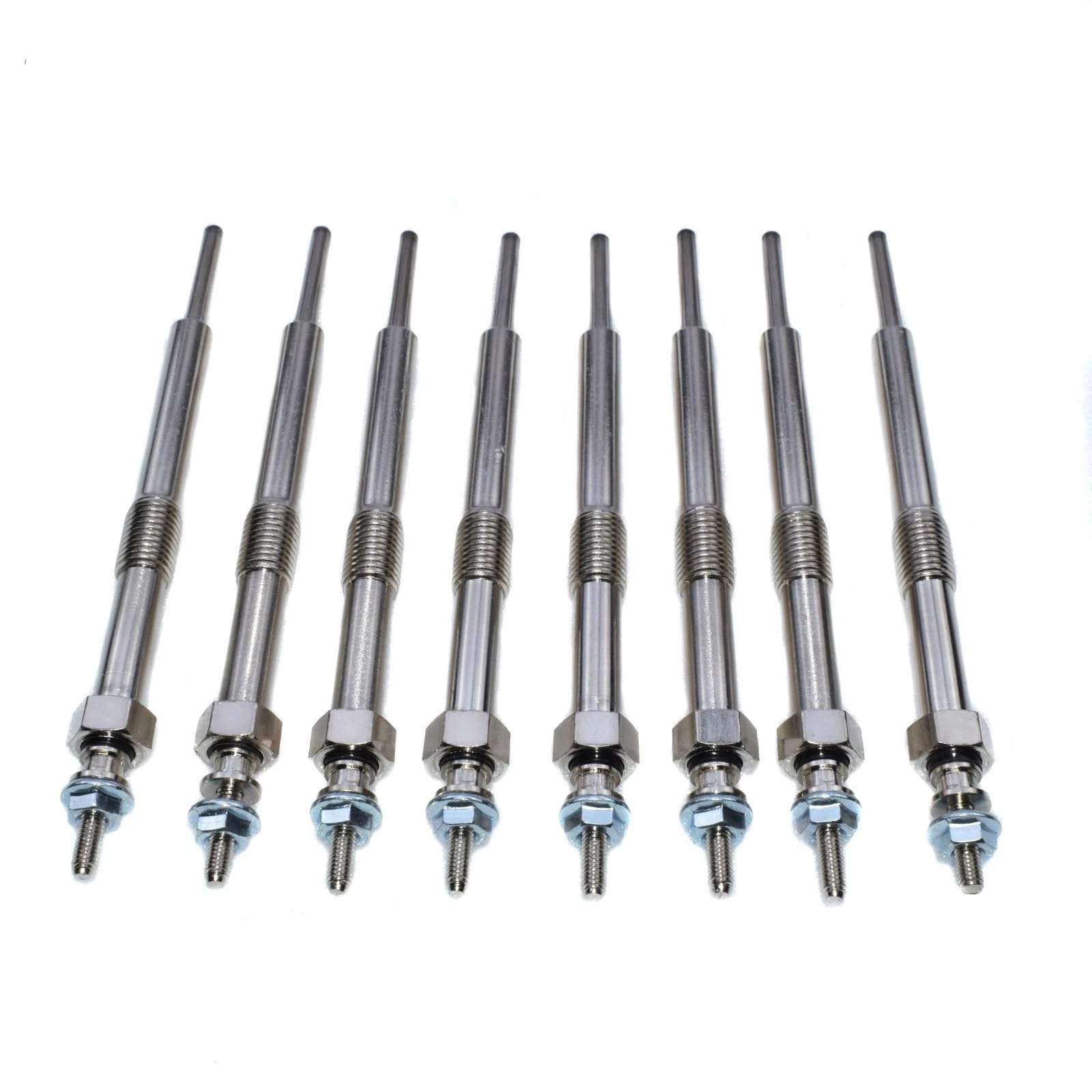Bujía precalentamiento automóvil Compatible Con Chevrolet Para Silverado Para Sierra Para 1500 2500 3500 2006-2016 8 Unidades Juego De Bujías Incandescentes RX Para Motor Diésel DRX00057